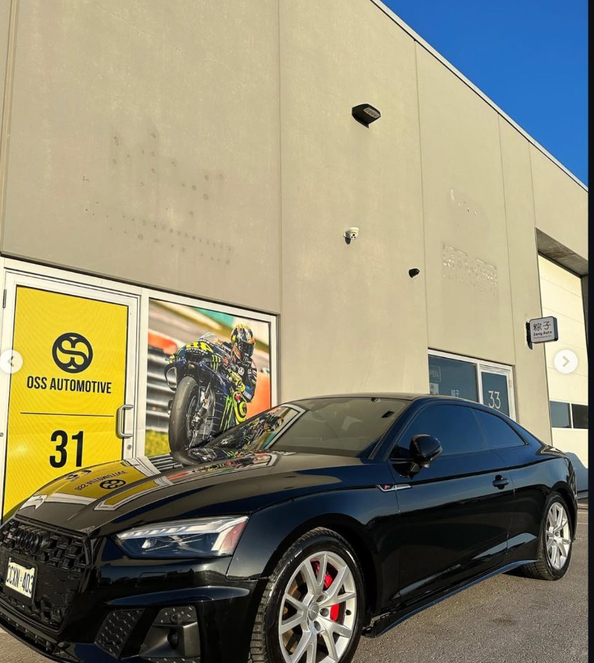 Audi photographed outside O.S.S Automotive