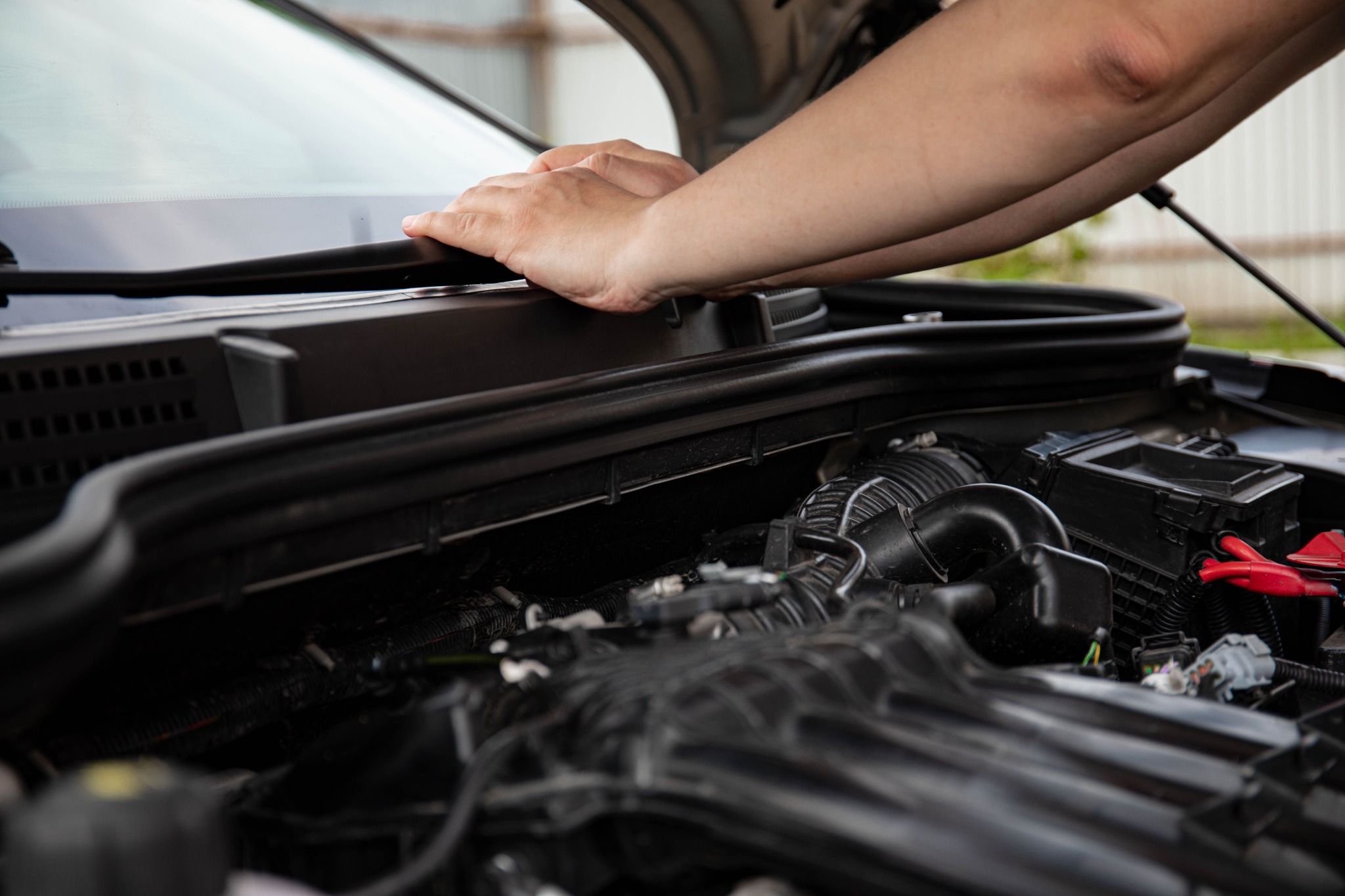 Illustrative photo: engine inspection