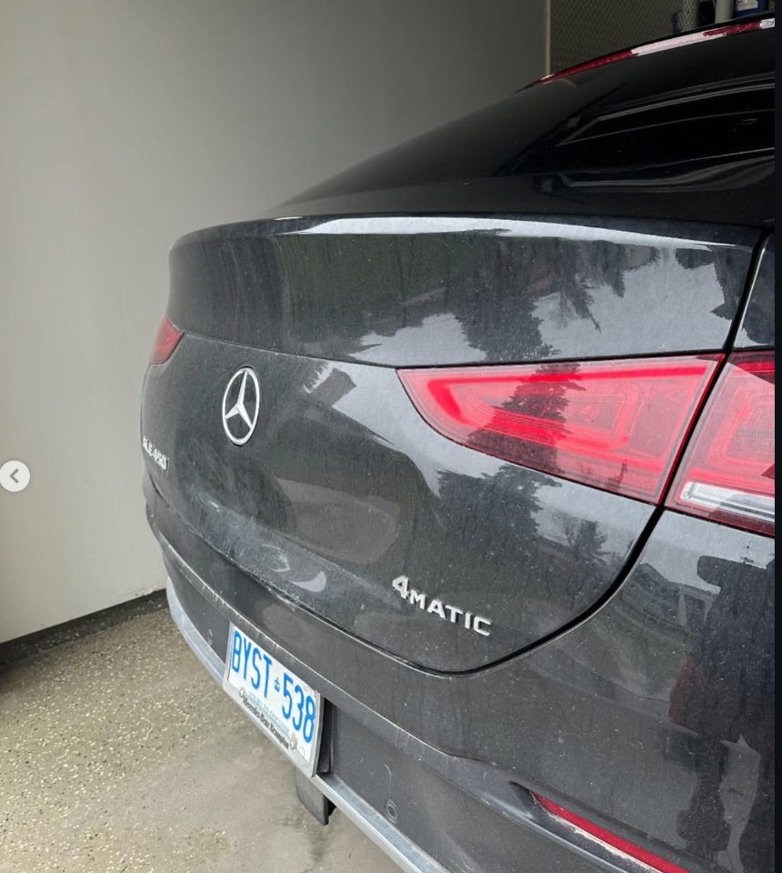 Mercedes-Benz GLE rear damage